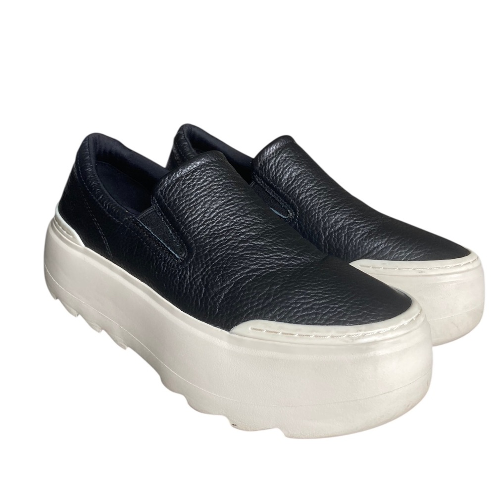 UGG Black and White Slip-On Shoes